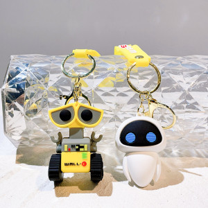 Robot Mobilization Keychain Wall-E Eva Keychain Men's and Women's Bag Pendant