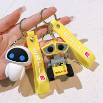 Robot Mobilization Keychain Wall-E Eva Keychain Men's and Women's Bag Pendant