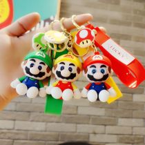 Cartoon Mario Keychain Super Mario Pendant Doll Bag Pendant Car Keychain