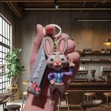 Crazy Zootopia Keychain Cartoon Judy Doll Small Pendant Car Bag Keychain Pendant