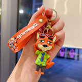 Crazy Zootopia Keychain Cartoon Judy Doll Small Pendant Car Bag Keychain Pendant