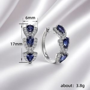 Klein Blue New Zircon Earrings