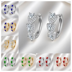 Klein Blue New Zircon Earrings