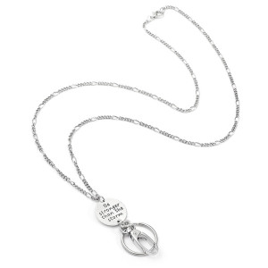 Lanyard necklace alloy badge style easy to pull buckle lanyard work ID key necklace