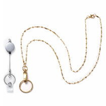 Geometric sweater chain, lanyard neck, mobile phone key, work card, easy to pull buckle, lanyard necklace