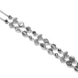 Glass Bead Lanyard Neck Easy Pull Buckle ID Phone Key Work Badge Tether Necklace