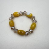 20mm snap button Agate bracelet, crystal bracelet gift