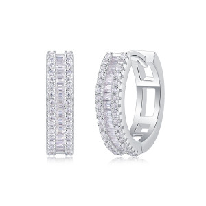 925 silver earrings for women, no fading new style, hot selling moissanite earrings