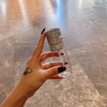 Spray bottle light luxury diamond inlaid superfine fog makeup water toner sub packaging empty bottle press type