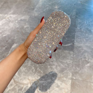 Diamond studded glasses box, simple and personalized myopia eye box, glasses box