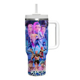 Car Cup K-POP Monster Hunt Huntrix 40oz Rumi Mira Zoey Ice King Cup