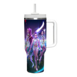 Car Cup K-POP Monster Hunt Huntrix 40oz Rumi Mira Zoey Ice King Cup