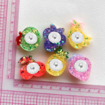 Fruit, Strawberry, Cherry, AB Resin  20mm snap button
