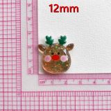 Christmas snowman   12MM Snap button resin