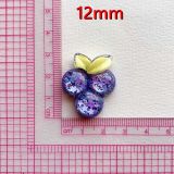 Resin 12mm snap button  Fruit, Apple, Cherry