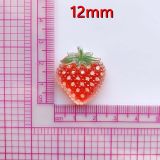 12mm snap button  resin  Strawberry Flower Rabbit