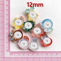 Christmas snowman   12MM Snap button resin