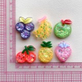 Fruit, Apple, Cherry Resin 20mm snap button