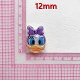 12mm snap button Transparent sequin cut cartoon animal resin