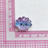 12mm snap button Sparkling cartoon starfish shell ocean resin DIY