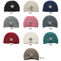 Round bead accessories, woolen hats, knitted hats, Bohemian autumn and winter