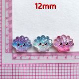 12mm snap button Sparkling cartoon starfish shell ocean resin DIY