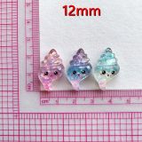 12mm snap button Sparkling cartoon starfish shell ocean resin DIY