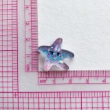 12mm snap button Sparkling cartoon starfish shell ocean resin DIY