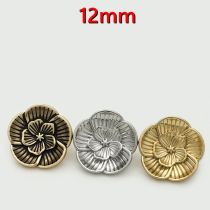 12MM Snap buttons Dog Tulip Horse  Flower Pearl  rhinestone Metal