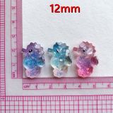 12mm snap button Sparkling cartoon starfish shell ocean resin DIY