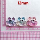 12mm snap button Sparkling cartoon starfish shell ocean resin DIY