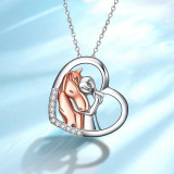 S925 sterling silver necklace pendant pet accessory