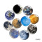 20MM 10pcs/lot Moon Earth  glass snap button charms