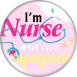 20MM 10pcs/lot Nurse LOVE glass snap button charms