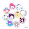 20MM 10pcs/lot Cartoon  glass snap button charms