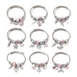 Pink Stainless Steel bangle  Summer Style Bracelet
