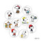 20MM 10pcs/lot Cartoon dog glass snap button charms