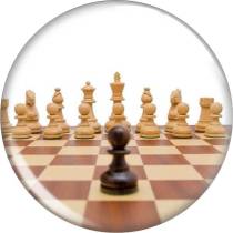 20MM 10pcs/lot chess Sport Games glass snap button charms