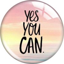 20MM 10pcs/lot BELIEVE glass snap button charms