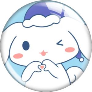 20MM 10pcs/lot Cartoon  glass snap button charms