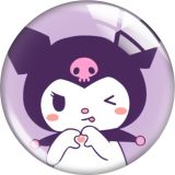 20MM 10pcs/lot Cartoon  glass snap button charms