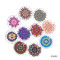20MM 10pcs/lot Datura flower glass snap button charms