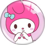 20MM 10pcs/lot Cartoon  glass snap button charms