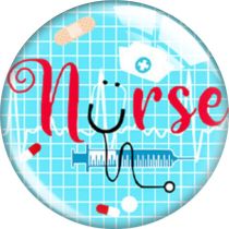 20MM 10pcs/lot Nurse LOVE glass snap button charms