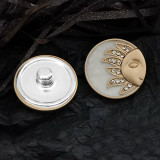 SUN 23MM Metal button gold Solar wind pattern totem  fit 20MM snap button jewelry