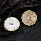 SUN 23MM Metal button gold Solar wind pattern totem  fit 20MM snap button jewelry