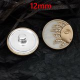 SUN 12MM Metal button gold Solar wind pattern totem  fit 12MM snap button jewelry