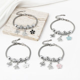 New 20mm snap button women's bracelet Flower  Tree of Life  butterfly Rhinestone