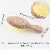 pottery clay Rhinestone Comb Portable Comb Head Massage Comb