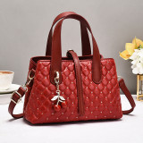 Lingge Embroidery Thread Tote Handheld Small Square Bag Large Capacity Shoulder Bag